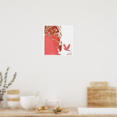 Rotweiß Poster (Küche)