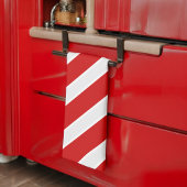 Rotweiße Diagonalstreifen Geschirrtuch