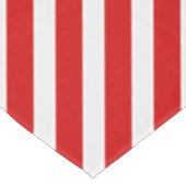 Rotweiße Diagonalstreifen Tischdecke (Schrägansicht)