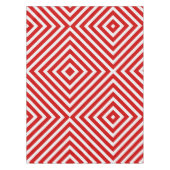Rotweiße Diagonalstreifen Tischdecke (Vorderseite)