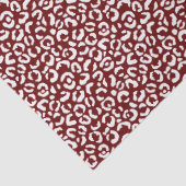 Rotweiße Leopardrucke Seidenpapier (Detail)