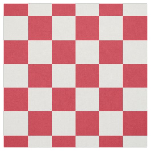 Rotweiße Markierquadratische Karo-Muster Stoff (Muster)