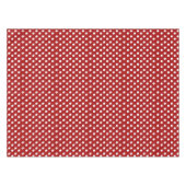 Rotweiße Pollenspitze Tischdecke (Vorderseite (Horizontal))