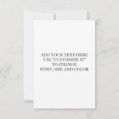 Rotweiße Streifen Muster, Navy Blue Monogram Einladung (Rückseite)