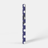 Rotweiße und blaue Polka Dot and Strip Pattern Samsung Galaxy Hülle (Rechte Seite)