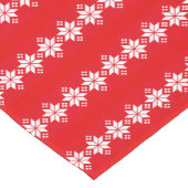 Rotweiße Weihnachtsmuster Kurzer Tischläufer (Ecke)