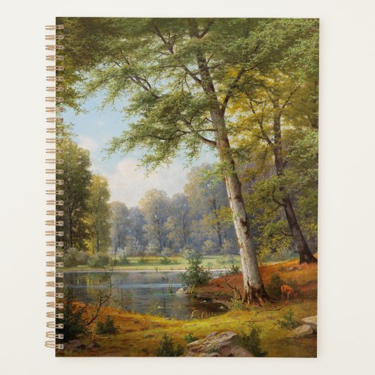 Rotwild am Waldteich Planer (Vorderseite)