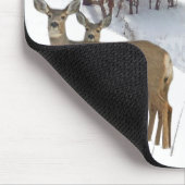Rotwild auf Berg Mousepad (Ecke)