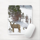 Rotwild auf Berg Mousepad (Mit Mouse)