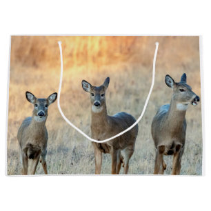 Rotwild auf einem Gebiet Große Geschenktüte