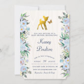 Rotwild-Babyparty-Einladung Einladung (Vorderseite)