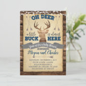 Rotwild-Babyparty-Einladung laden ein Einladung (Stehend Vorderseite)