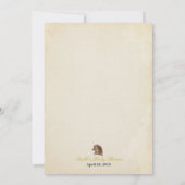 Rotwild-Babyparty-Mädchen-Einladung Einladung (Rückseite)