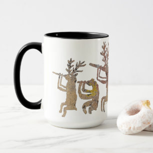 Rotwild-Bärn-Elch-Flötenspieler Tasse