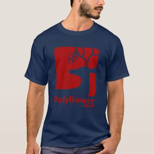 Rotwild-Bier-Rot - Polyflower 2009 T-Shirt (Vorderseite)