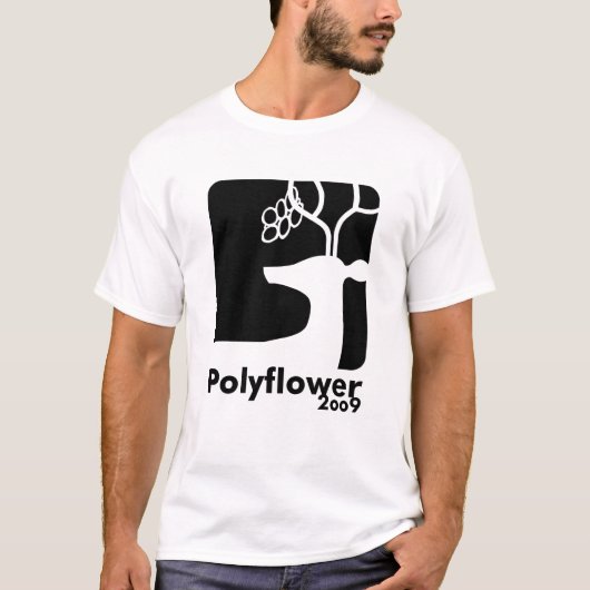 Rotwild-Bier-Schwarzes - Polyflower 2009 T-Shirt (Vorderseite)