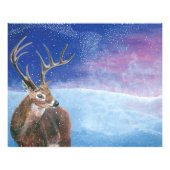 Rotwild (Cervus elaphus) Fotodruck (Vorne)