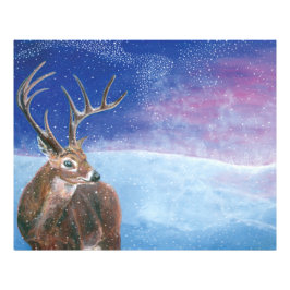 Rotwild (Cervus elaphus) Fotodruck