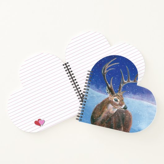 Rotwild (Cervus elaphus) Notizblock (Innenseite)