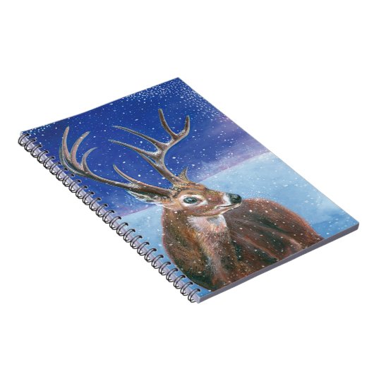 Rotwild (Cervus elaphus) Notizblock (Rechte Seite)