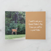 Rotwild, die Freund ein den glücklichen Vatertag Karte (Innenseite)