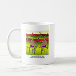 Rotwild, die für eine Jagd-Lizenz fragen Kaffeetasse