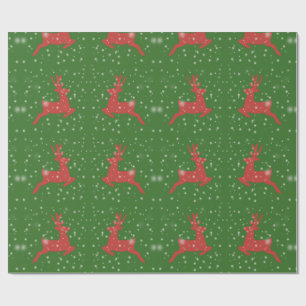 Rotwild, die Weihnachtsmattverpackungs-Papier Geschenkpapier
