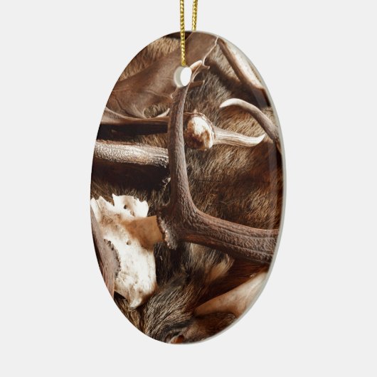 Rotwild-Elch-Elch-Geweihe, die Keramik Ornament (Links)