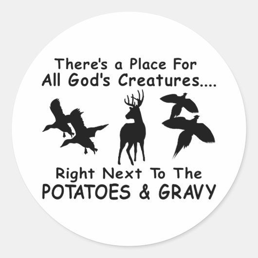 ROTWILD-, ENTEN-U. FASAN-JAGD RUNDER AUFKLEBER (Vorderseite)