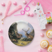 Rotwild-Familien-wilde Tiere Pappteller (Party)