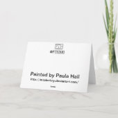 Rotwild Feiertagskarte (Rückseite)