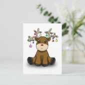 Rotwild Feiertagspostkarte (Stehend Vorderseite)