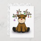 Rotwild Feiertagspostkarte (Vorne/Hinten)