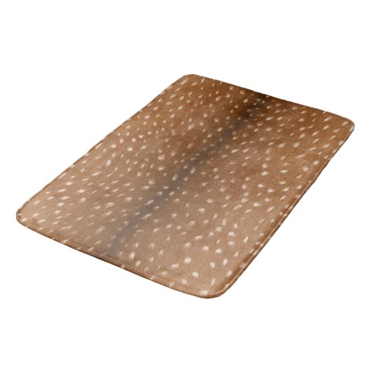 Rotwild-Fell // Badematte (Schrägansicht)