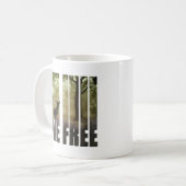 Rotwild-Foto-Druck Kaffeetasse (Vorderseite Links)