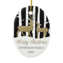 Rotwild-Fotoverzierung der frohen Weihnachten