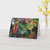 Rotwild Franz Marc in einem Kloster-Garten Karte (Gelbe Blume)