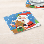 "Rotwild-" Freund-Untersetzer Rechteckiger Pappuntersetzer (angewinkelt)