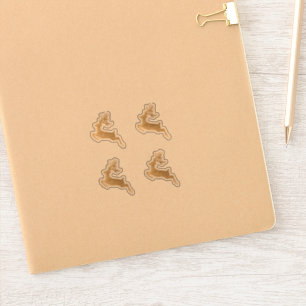 Rotwild-gehen Aufkleber