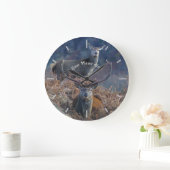 Rotwild Große Wanduhr (Zuhause)