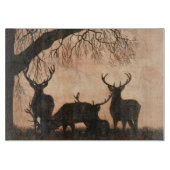 Rotwild-Hirsch-Schneidebrett Schneidebrett (Vorderseite)