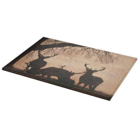 Rotwild-Hirsch-Schneidebrett Schneidebrett (Ecke)