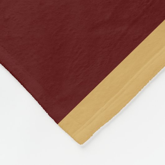 Rotwild-Hirsch-Silhouette | Burgunder Tan Fleecedecke (Ecke)