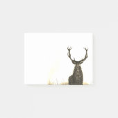 Rotwild-Hirsch-Tier-Post-Itklebrige Anmerkungen 4" Post-it Klebezettel (Vorderseite)