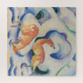 Rotwild im Schnee durch Franz Marc Puzzle (Horizontal)