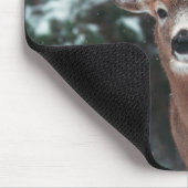 Rotwild im Schnee Mousepad (Ecke)