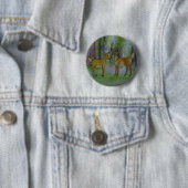 Rotwild im Waldknopf Button (Beispiel)