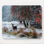 Rotwild im Winter Mousepad (Vorne)