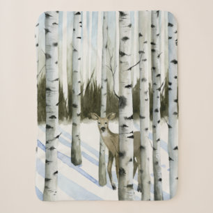 Rotwild in den Schneefällen Sherpadecke
