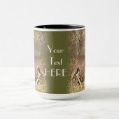 ROTWILD IN DER HOLZ-KAFFEE-TASSE TASSE (Zentrum)